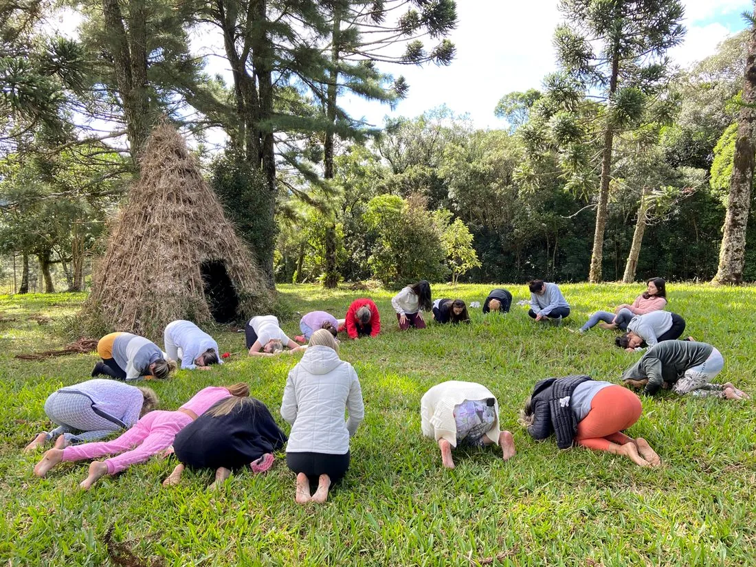 Apometria Ancestral conduzida em grupo ao ar livre