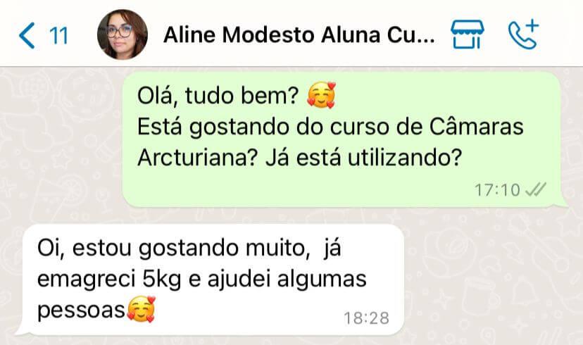 Depoimento Curso Câmaras de Cura Arcturiana - Aline