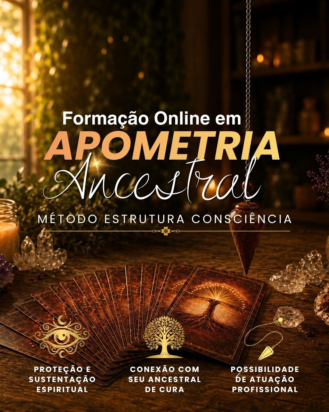 Kit físico da Formação em Apometria Ancestral